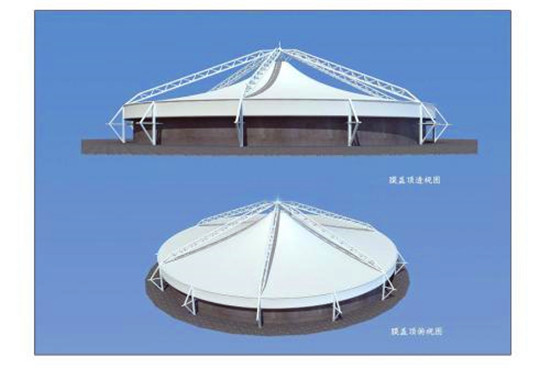 污水池反吊膜膜材的老化性能及維護檢查