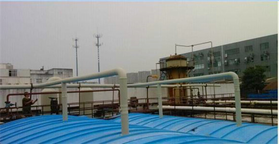 化工污水處理之污水池加蓋