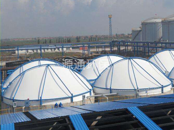 污水池反吊膜加蓋